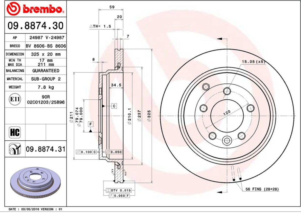 BREMSKB070